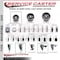 Service Caster 3'' Semi Steel Swivel 1-5/8'' Expanding Stem Caster with Brake SCC-EX20S314-SSS-PLB-158 - alternate 3